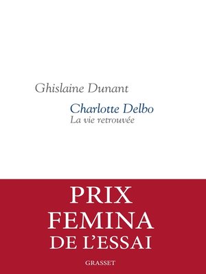 cover image of Charlotte Delbo